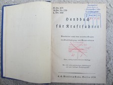 Handbuch kraftfahrer wehrmacht gebraucht kaufen  Schwetzingen