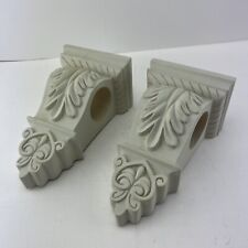 Bolos para cortinas, blancos apagados, soportes para varilla de cortina, soporte para cortina decoración de pared segunda mano  Embacar hacia Mexico