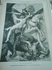 Engraving 1877 the d'occasion  Expédié en Belgium