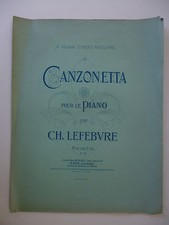 Lefebvre canzonetta piano d'occasion  Pontoise