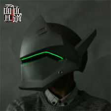 Overwatch Genji Capacete Cosplay 1:1 Usável Luz LED Máscara de Jogo PVC Adereços de Festa, usado comprar usado  Enviando para Brazil