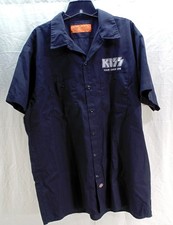 Camisa de trabalho Kiss Tour Road Crew 2010 concerto botão para baixo Dickies masculina GG comprar usado  Enviando para Brazil