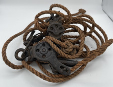 Vintage rope pulley for sale  Middlebury
