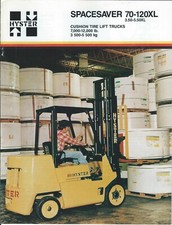 Usado, Folheto de empilhadeira - Hyster - Spacesaver 70-120XL - c1989 (LT437) comprar usado  Enviando para Brazil