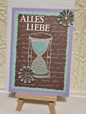 Handgemachte karte sanduhr gebraucht kaufen  Groß-Gerau