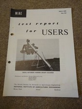 Niae test report for sale  SALTASH