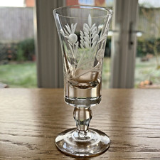 Vintage etched crystal for sale  OTTERY ST. MARY