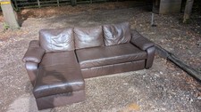 Brown real leather for sale  AYLESBURY