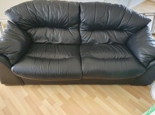 Leather sofa armchair for sale  DERBY