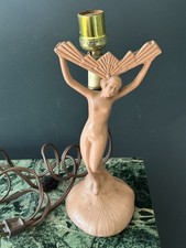 Abajur vintage art déco mulher nua rosa boudoir metal estilo Frankart comprar usado  Enviando para Brazil