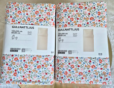 Używany, IKEA Gullnattljus Pościel 2 zestawy Rozrzucone kwiaty Kolorowe 140x200 w Lijusöga na sprzedaż  Wysyłka do Poland