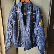 Jaqueta de corrida vintage Team Excellence tamanho XL turbo azul branca com capuz bolso com zíper comprar usado  Enviando para Brazil