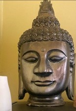 Large silver buddha for sale  LONDON