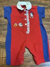 Romper Disney Baby Mickey & Co Vintage com Bebê Mickey Tamanho 3/6 Meses RARO comprar usado  Enviando para Brazil