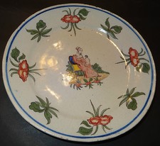 Earthenware plate 18th d'occasion  Expédié en Belgium