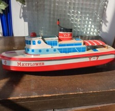 Brinquedo YONEZAWA barco de brinquedo de lata pode florescer F/S FEDEX comprar usado  Enviando para Brazil