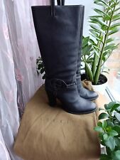 BOTAS DE COURO COM LOGOTIPO INTERLOCK GG PRETAS GUCCI comprar usado  Enviando para Brazil