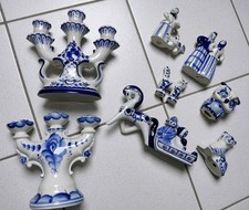 Gzhel russisches porzellan gebraucht kaufen  Schwerte