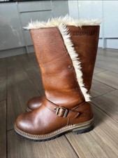 Caterpillar brown leather for sale  WREXHAM