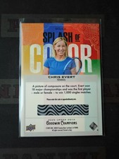 2025 Upper Deck Goodwin Splash of Color 3D Tier-2 com código bônus Chris Evert comprar usado  Enviando para Brazil