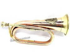 Brass Polished Bugle Instrument 11" Trumpet Military Forces Horn Batch Trumpet comprar usado Brass Polished Bugle Instrument 11" Trumpet Military Forces Horn Batch Trumpet comprar usado  Enviando para Brazil