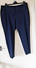Ladies navy trousers for sale  STAFFORD