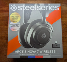 SteelSeries Arctis Nova 7 fone de ouvido multi-sistema sem fio PS5/PC para jogos preto comprar usado  Enviando para Brazil