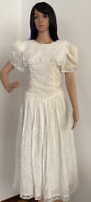 WYPRZEDAŻ!!! VTG🔥Gunne Sax🔥Jessica McClintock Boho Sukienka preria Koronka z kości słoniowej 7/8-S na sprzedaż  PL