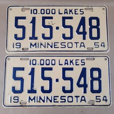 Pair 1954 minnesota for sale  Andover