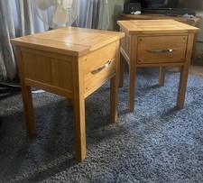 Oak furnitureland bedside for sale  BOURNEMOUTH