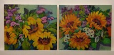 Quadro dipinto fiori usato  Vodo Cadore