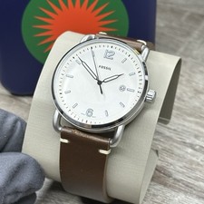 NOVO✅ Relógio Masculino Fossil Commuter Couro Marrom Elegante Data FS5275, usado comprar usado  Enviando para Brazil