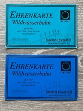 Fahrchip ehrenkarte wildwasser gebraucht kaufen  Pfaffenhofen a.d.Ilm