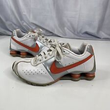 Nike Shox Turbo II branco e laranja feminino tamanho 9.5 343907-181, usado comprar usado  Enviando para Brazil