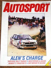 Autosport mar 1987 for sale  BANGOR