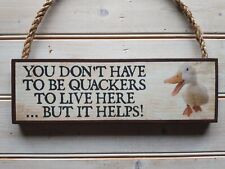 Duck sign funny for sale  WISBECH