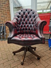 Leather chesterfield swivel for sale  MAIDSTONE