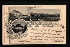 Hodslavice, Sokolovna, Rodny domek F. Palackeho, pocztówka 1898  na sprzedaż Hodslavice, Sokolovna, Rodny domek F. Palackeho, pocztówka 1898  na sprzedaż  Wysyłka do Poland