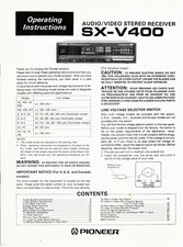 Bedienungsanleitung pioneer v4 gebraucht kaufen  Fachbach
