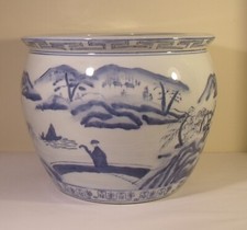 Large chinese blue for sale  LYTHAM ST. ANNES