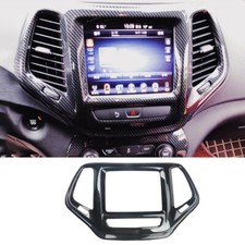 Usado, Console Central de fibra de carbono quadro de navegação Capa Para Jeep Cherokee 2014-2022 comprar usado  Enviando para Brazil