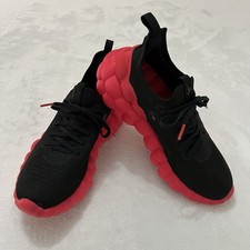 Usado, Tênis Mizuno Enerzy Feminino Tamanho 6 Preto Vermelho Chiclete Corrida Academia Atlética comprar usado  Enviando para Brazil