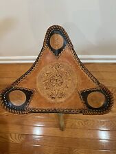 tooled leather hand stool for sale  Middletown