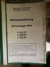 Fendt betriebsanleitung arbeit gebraucht kaufen  Michendorf