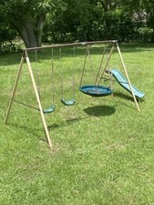 Swingset saucer slide for sale  Gray