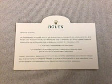 Card cortesia rolex usato  Italia