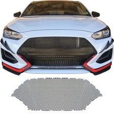 CCG INSERÇÃO DE GRADE DE MALHA PRÉ-CORTADA PRETA BRILHANTE PARA UMA GRADE HYUNDAI VELOSTER N 2019-22 comprar usado  Enviando para Brazil