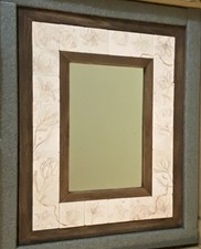 wood mirror marble large for sale  Merrillville