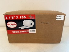 Usado, (50 rolos) 3 1/8 x 150' rolos de papel térmico papel alemão qualidade premium comprar usado  Enviando para Brazil