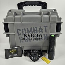 Invicta Hercules Combat Edition preto aço inoxidável modelo 34191 precisa de bateria  comprar usado  Enviando para Brazil